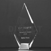 Silver Ice Arrow Glass Trophy