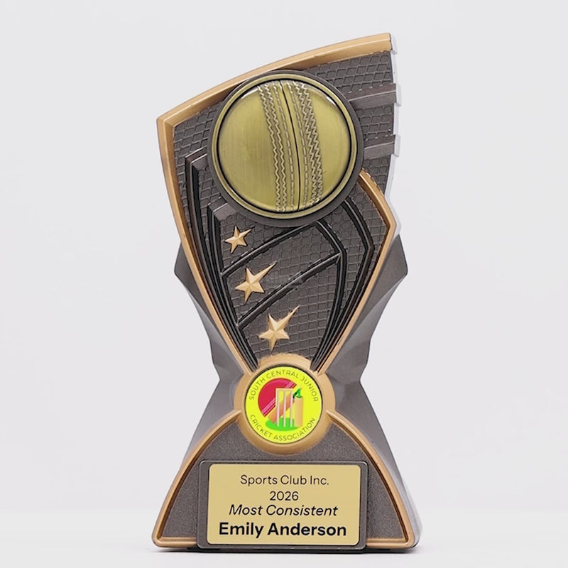 Onyx Cricket Ball Trophy - product video