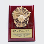 Cosmos Golf Mahogany Plaque