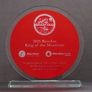 Altra Circle Glass Red Trophy
