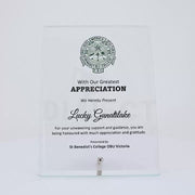 Prime Glass Plaque Colour Trophy
