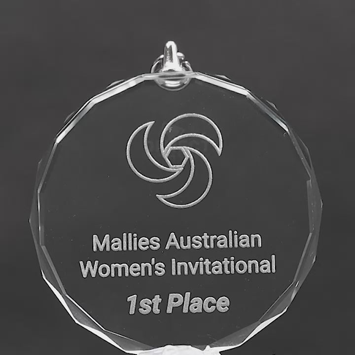 Crystal Round Medal
