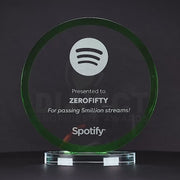 Sage Glass Green Trophy