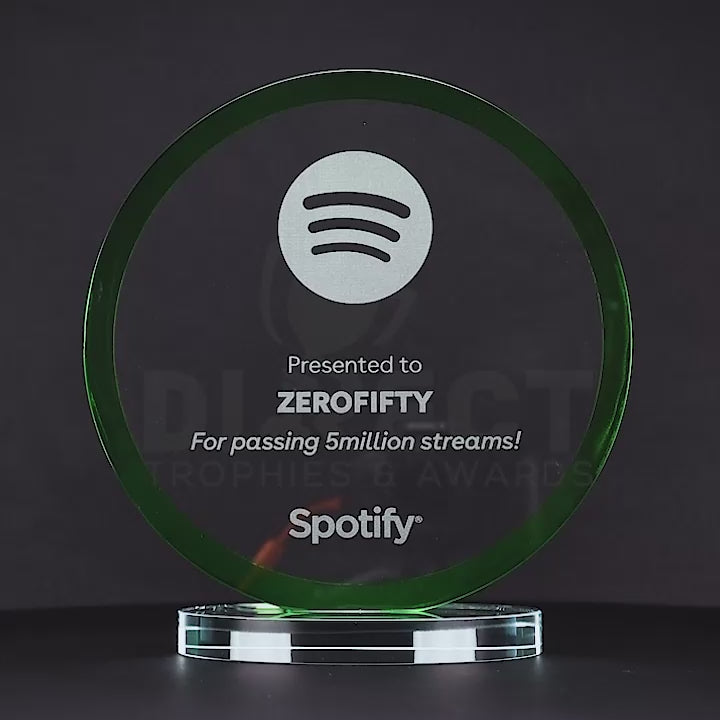 Sage Glass Green Trophy