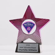 Gemara Star Silver Pink Trophy