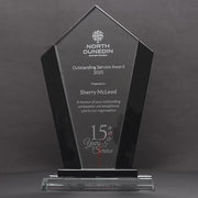 Equess Glass Chevron Trophy