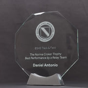 Spectra Octagon Glass Trophy