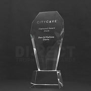 Achievement Diamond Optical Crystal Trophy