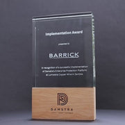 Stratos Crystal Wood Trophy