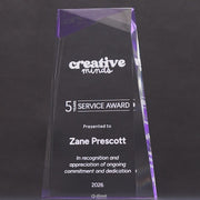 Spire Acrylic Purple Award - product video