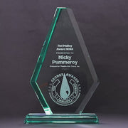 Emerlite Arrowhead Glass Trophy
