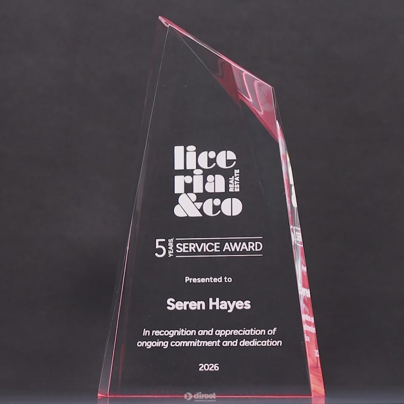 Glaciere Acrylic Red Award - product video