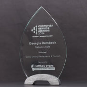 Spectra Flame Glass Trophy