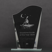 Vescar Curve Black Glass Trophy