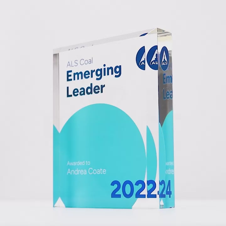 Acrylic Block Colour Trophy