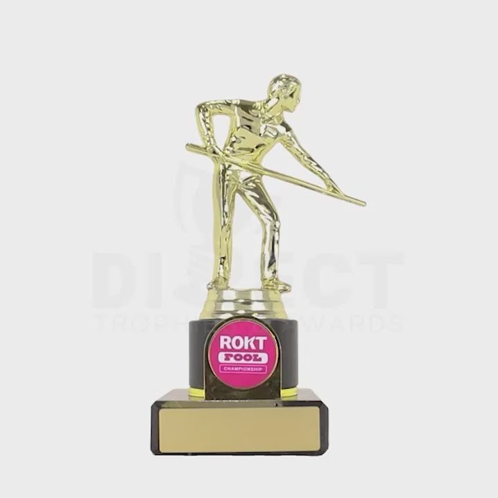 Pool Billiard Figroph Gold Trophy