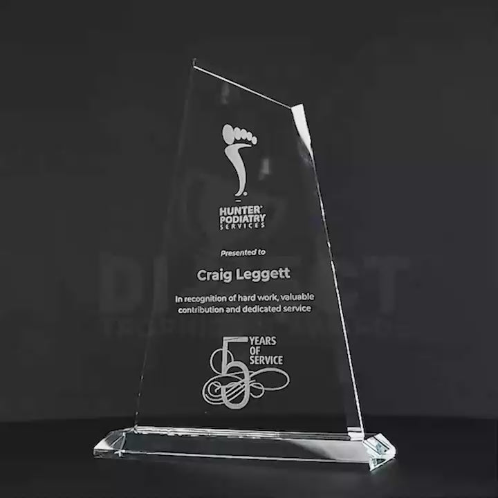 Peakspire Glass Trophy