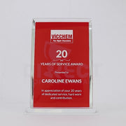 Advert Red Glass Trophy
