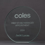 All Rounder Jade Glass Trophy