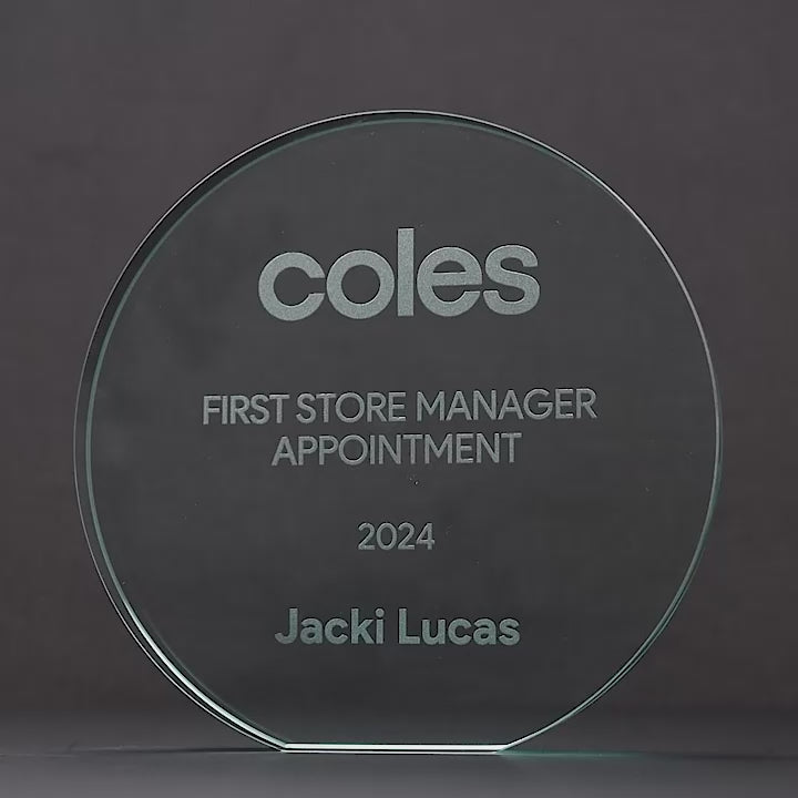 All Rounder Jade Glass Trophy