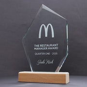 Odyssey Glass Wood Trophy