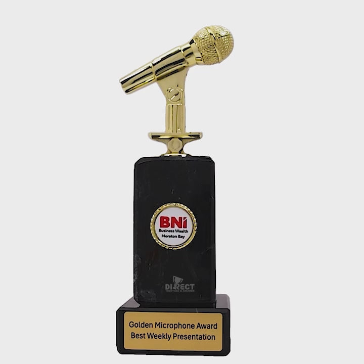 Microphone Marble Gold