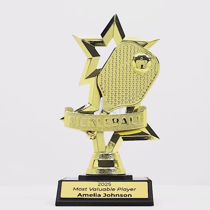 Star Gold Pickleball Trophy