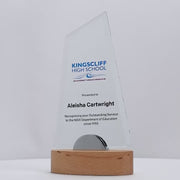Marita Glass Wood Colour Trophy