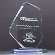 Montera Glass Blue Trophy