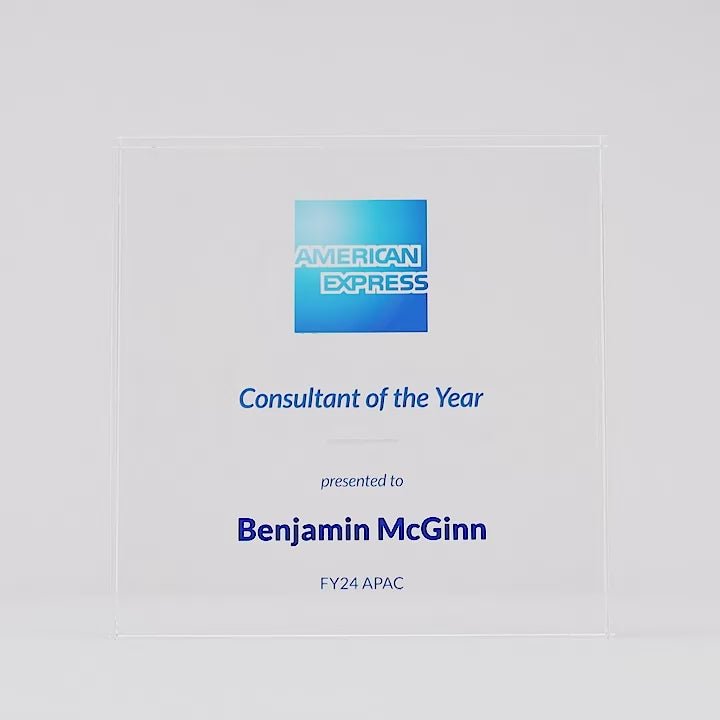 Essence Square Crystal Colour Trophy