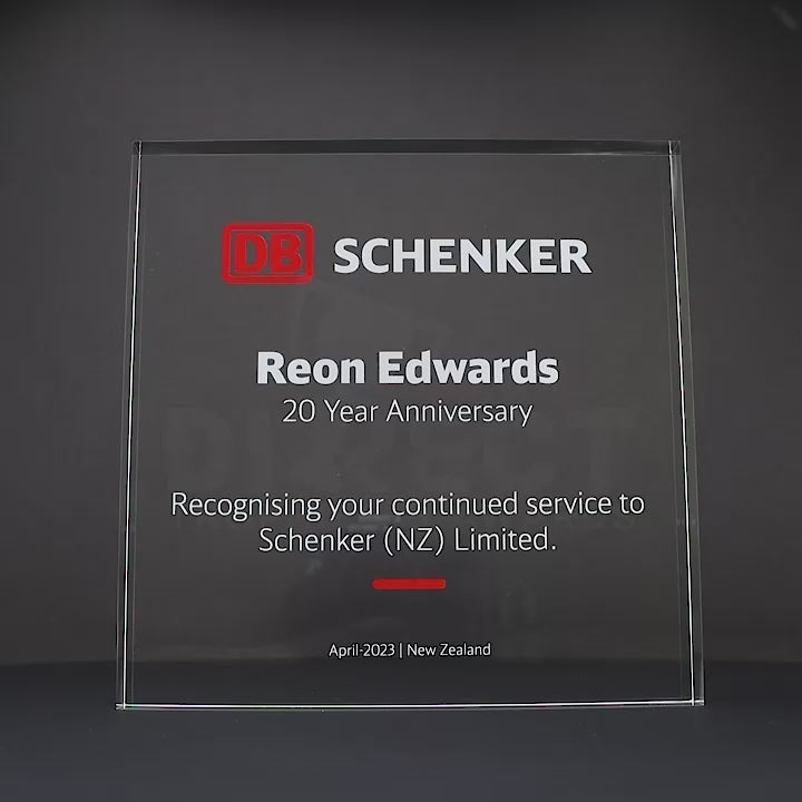 Spectrum Acrylic Square Colour Trophy