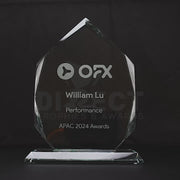 Classic Arrowhead Glass Trophy