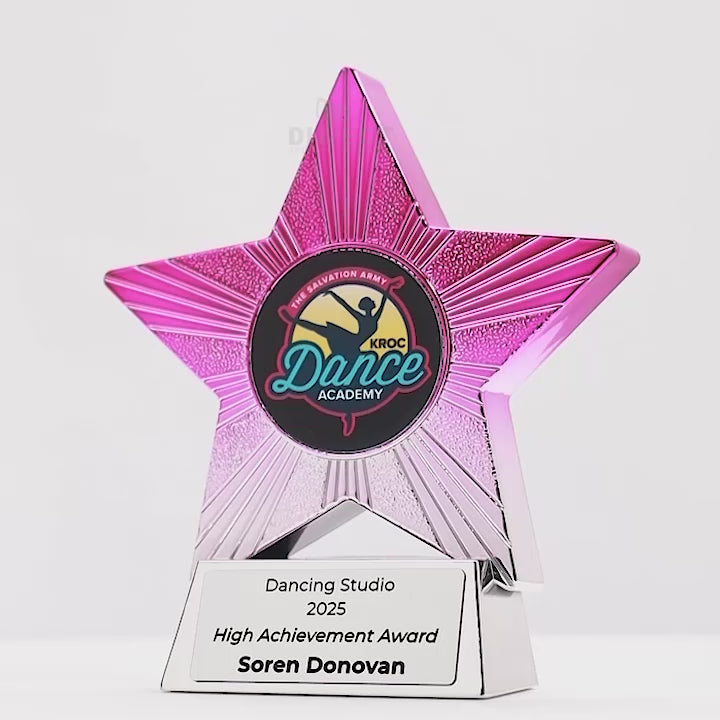 Gemara Dancestar Silver Pink Trophy