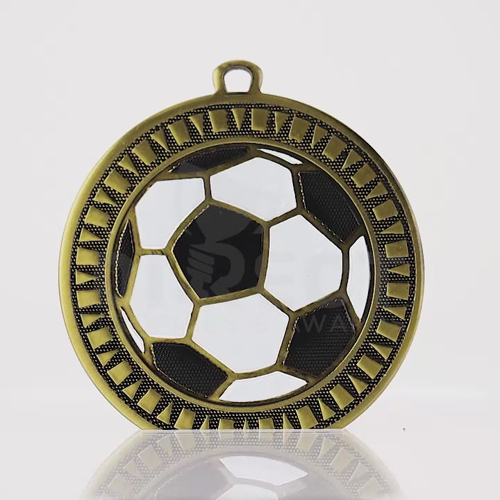 Ignition Football Antique Gold Medal