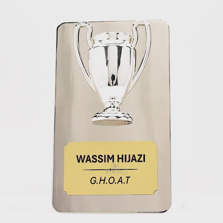 Metal Achievement Plaque