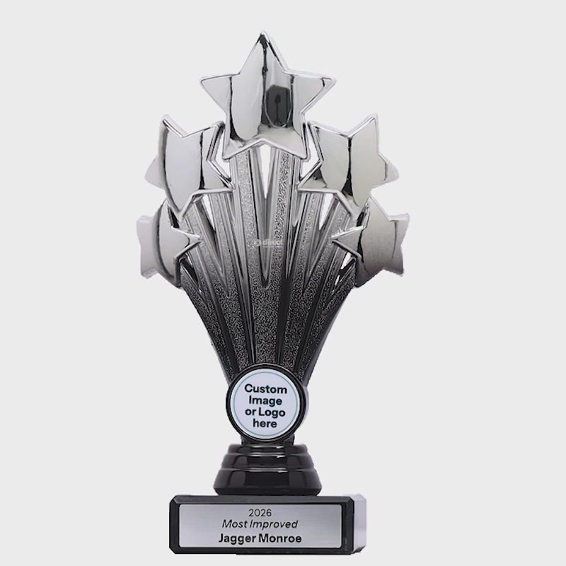 Starburst Silver Trophy - product video