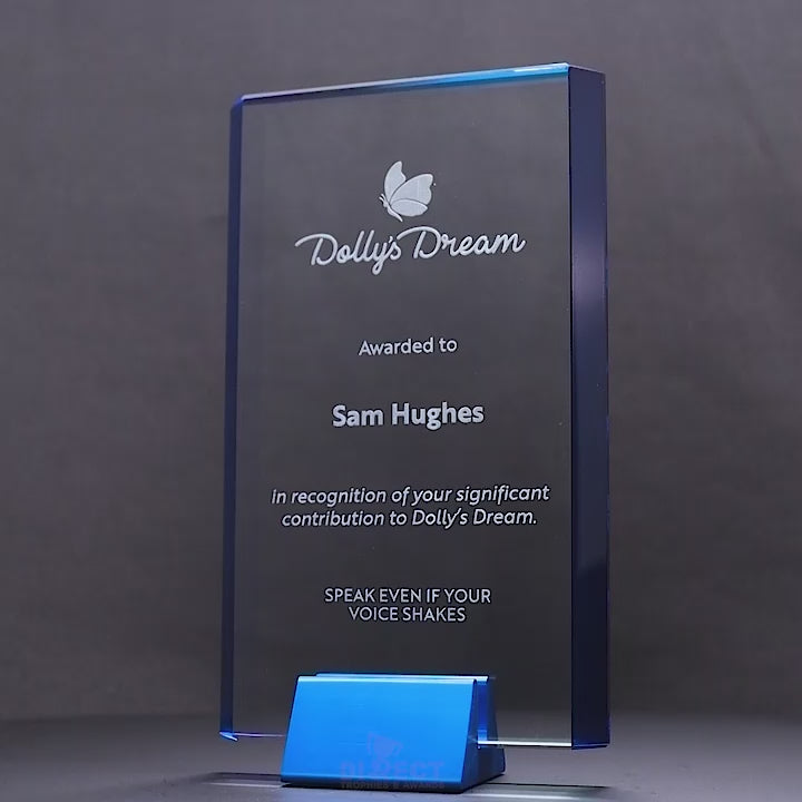 Forsat Blue Acrylic Trophy