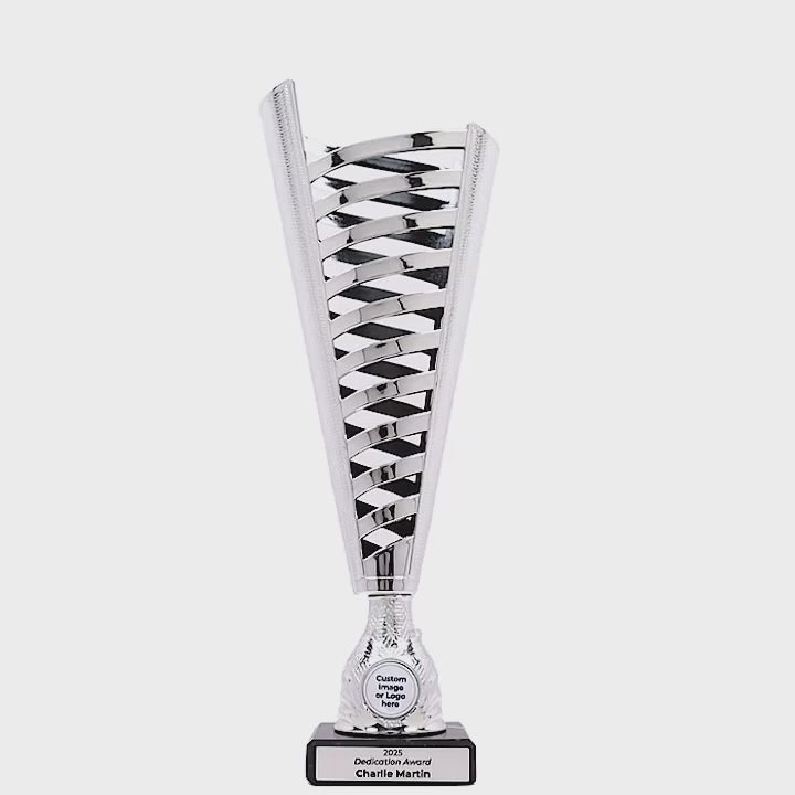 Crenelle Silver Black Cup