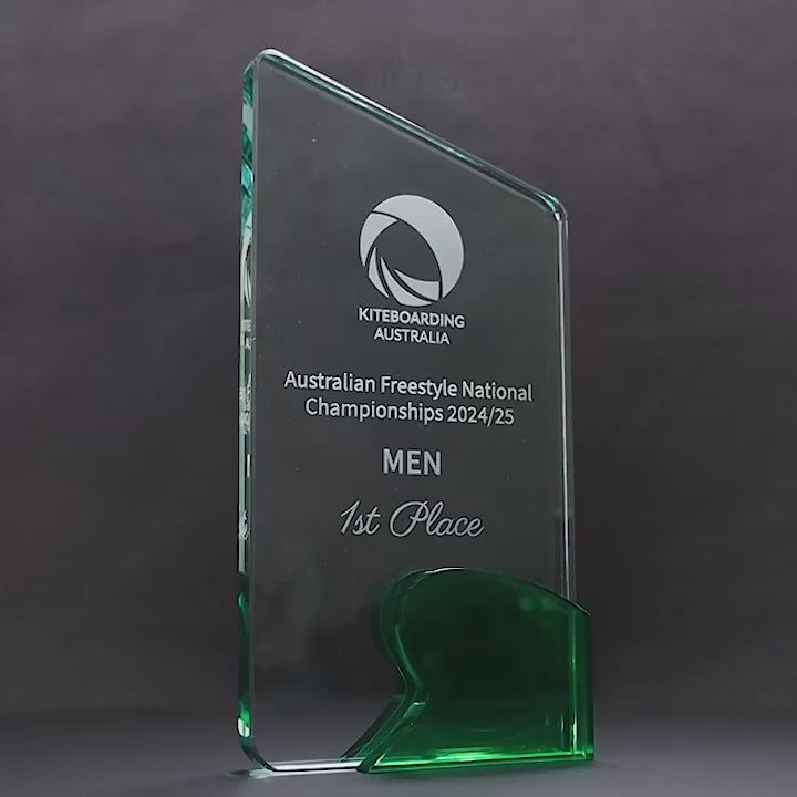 Kynex Glass Green Trophy