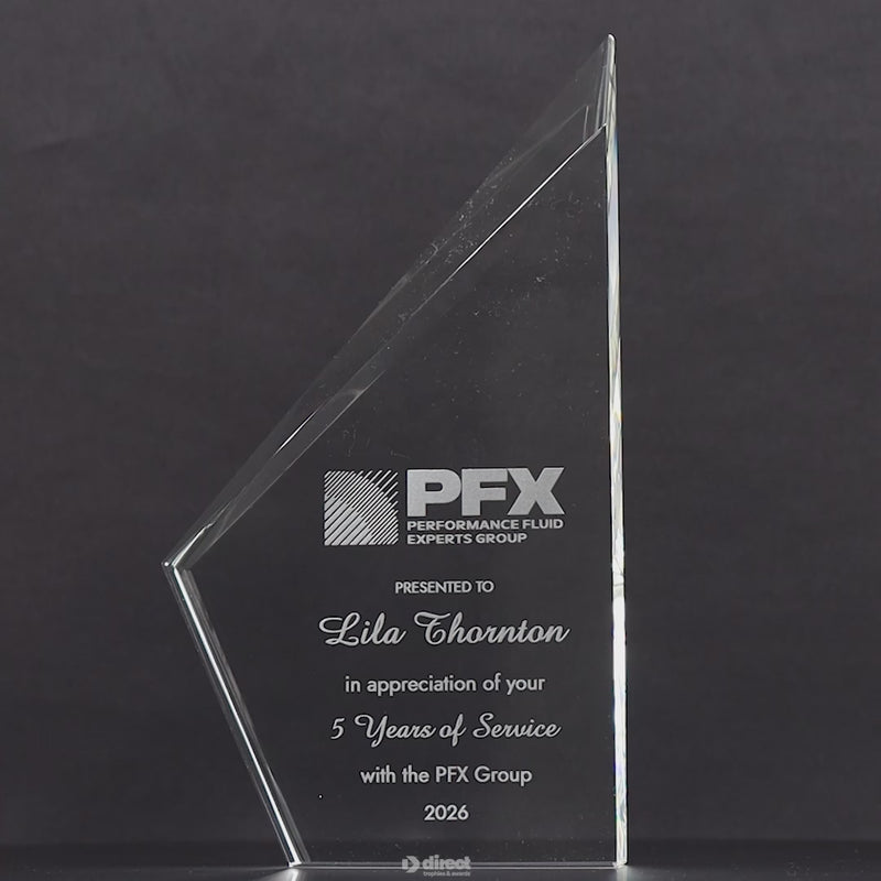 Monumental Crystal Sail Award - product video