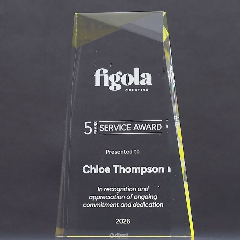 Spire Acrylic Yellow Award - product video