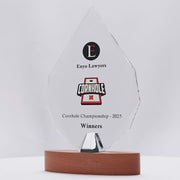Lucent Glass Arrowhead Colour Trophy