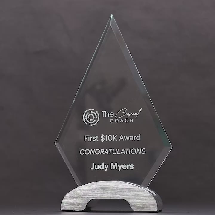Spectra Arrowhead Glass Trophy