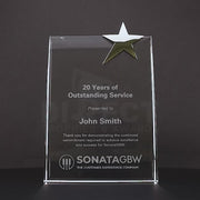 Crystal Star Tablet Trophy
