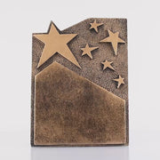 Star Cross Plaque Gold 195mm