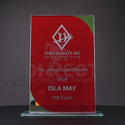 Synthesis Glass Red Trophy
