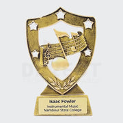 Music Gold Shield
