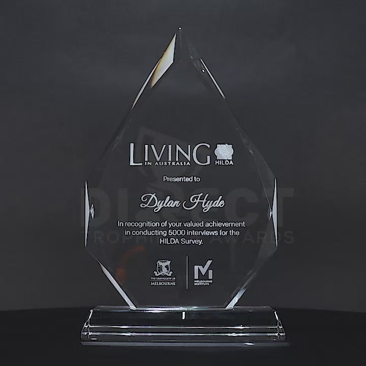 Crystal Recognition Arrowhead Trophy