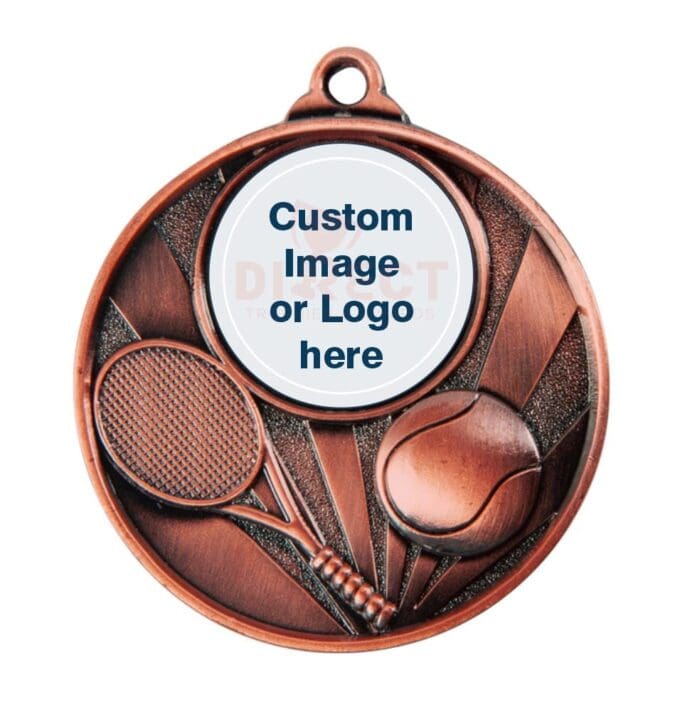 Sunrise Logo Tennis Medal - Image 3