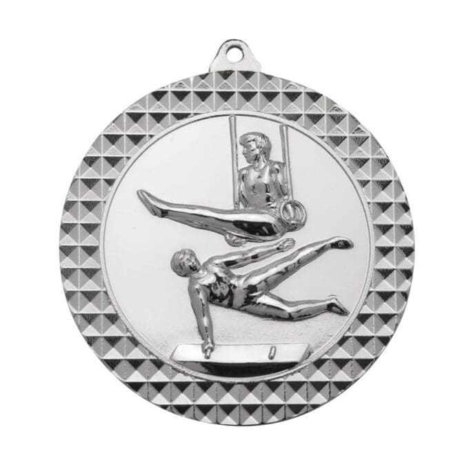 Checkered Gymnastics Male Medal - Image 2